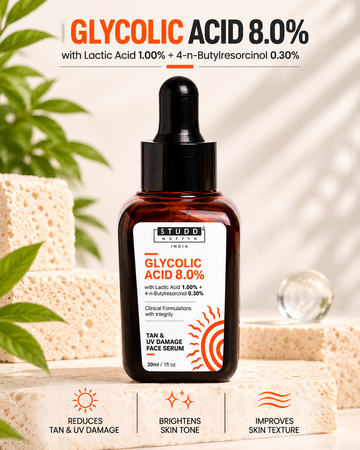 Glycolic Acid 8% Tan & UV Damage Face Serum (30ml)