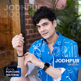 Jodhpur Sketch | Luxury Popcorn Material I Men Shirt
