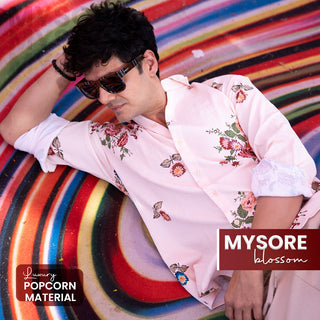 Mysore Blossom I Luxury Popcorn Material I Men Shirt