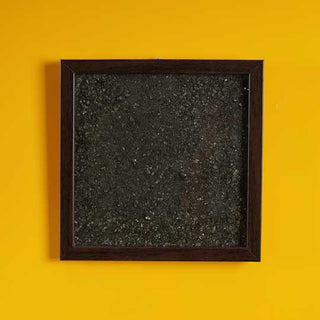 Pyrite Dust Plate (Complimentary wooden frame)