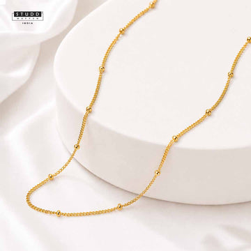 Golden Satellite Chain - 24K Gold Plated