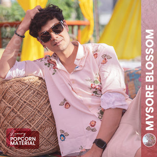 Mysore Blossom I Luxury Popcorn Material I Men Shirt