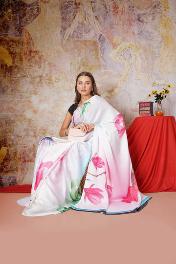 Grishma | Satin Georgette Saree