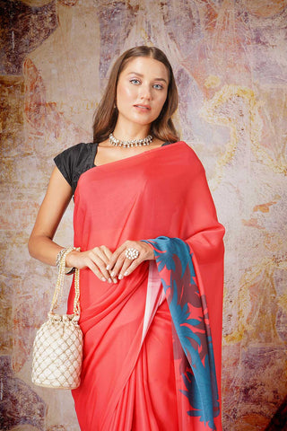 Kamini | Satin Georgette Saree