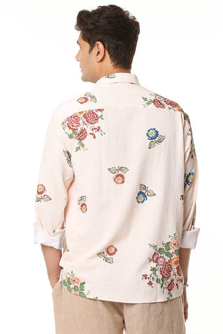 Mysore Blossom I Luxury Popcorn Material I Men Shirt