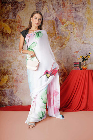 Grishma | Satin Georgette Saree