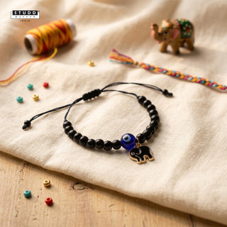 Nazaria Baby Elephant Pendant Kids Rakhi
