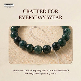 Moss Agate Crystal Bracelet