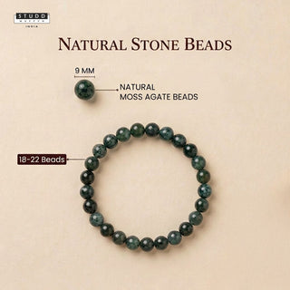 Moss Agate Crystal Bracelet