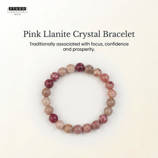 Pink Llanite Crystal Bracelet