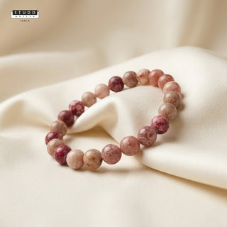 Pink Llanite Crystal Bracelet