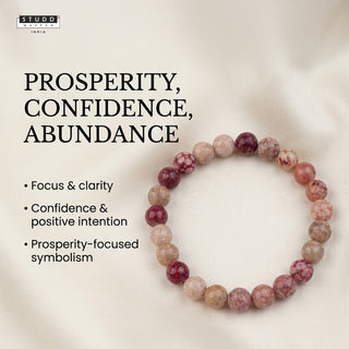 Pink Llanite Crystal Bracelet