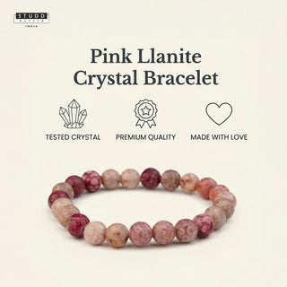 Pink Llanite Crystal Bracelet
