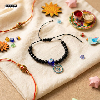 Nazaria Snake Pendant Kids Rakhi