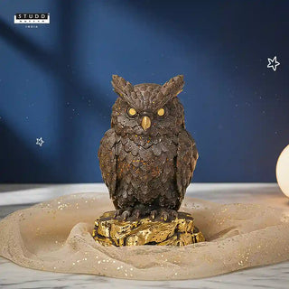 Tiger Eye Crystal Owl| Miniature Series