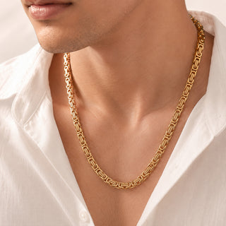 Byzantine Chain – 24K Gold Tone