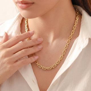 Byzantine Chain – 24K Gold Tone