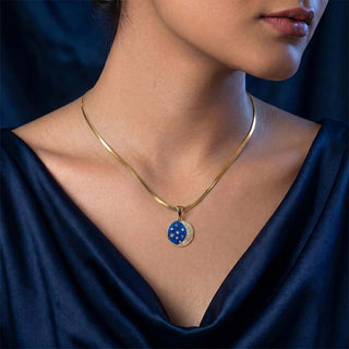 Moon of Transformation Crystal Pendant [ With Chain ]