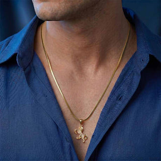 Ride Your Destiny Horse Pendant - 24k Gold Tone Plated [ Gold Chain ]