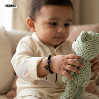 Nazaria Baby Elephant Pendant Kids Rakhi