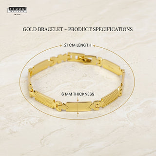 Arrow Bracelet – 24K Gold Tone