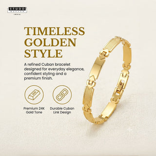 Arrow Bracelet – 24K Gold Tone