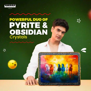 7 Rainbow Richie Rich Horses of Harmony With Gold Frame [Rectangle Shape]