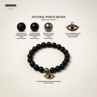 Richie Rich Black Evil Eye Charm Bracelet