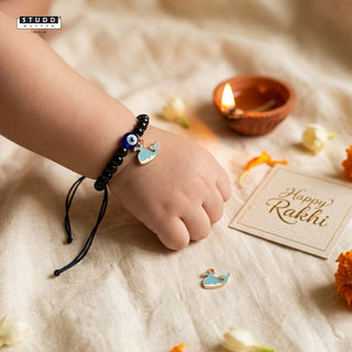 Nazaria Blue Dolphin Pendant Kids Rakhi
