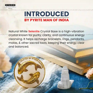 Koi Fish Karma Chakra Selenite Coaster