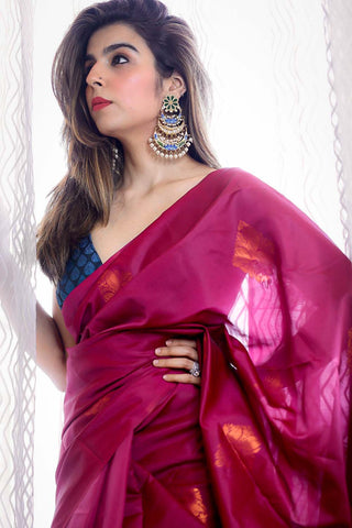 Varanasi I Banarasi Silk Saree I Hot Pink