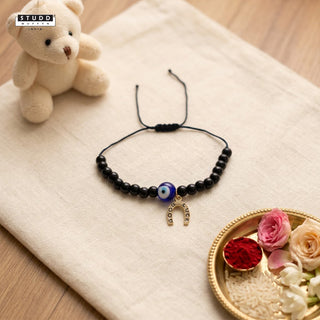 Nazaria Good Luck Pendant Kids Rakhi