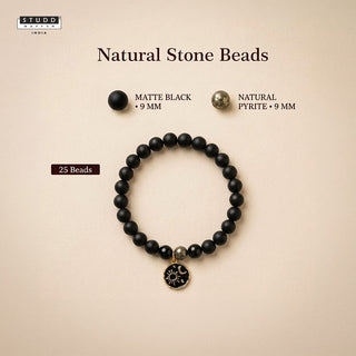 Richie Rich Black Bead Galaxy Charm Bracelet