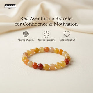 Red Aventurine Bracelet — for Confidence & Motivation