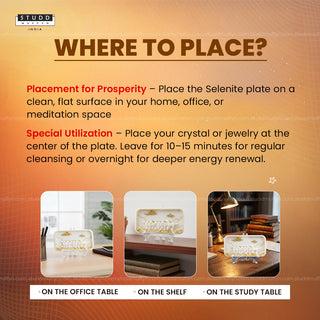 7 Horses Vastu Shakti Selenite Plate