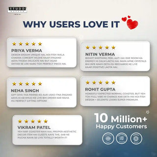 Koi Fish Karma Chakra Selenite Coaster