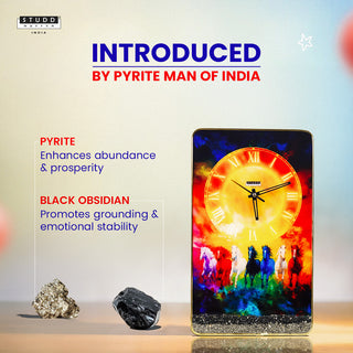 7 Running Rainbow Horses Richie Rich Clock