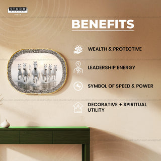 7 White Horses Pyrite Plate [Capsule Frame]