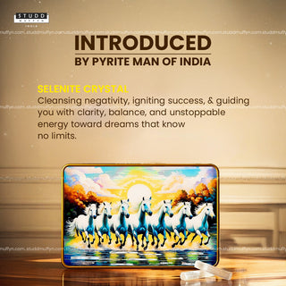 7 Horses of Harmony With Gold Frame