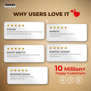 7 Horses of Harmony With Gold Frame