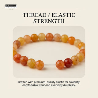 Red Aventurine Bracelet — for Confidence & Motivation