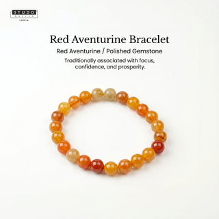 Red Aventurine Bracelet — for Confidence & Motivation