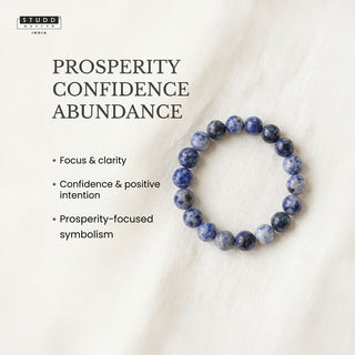 Natural Sodalite Crystal Bracelet