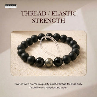 Richie Rich Black Bead Bracelet