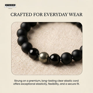 Richie Rich Black Bead Bracelet