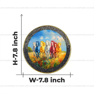 7 Rainbow Richie Rich Horses of Harmony [Round Shape]
