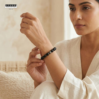 Richie Rich Black Bead Bracelet