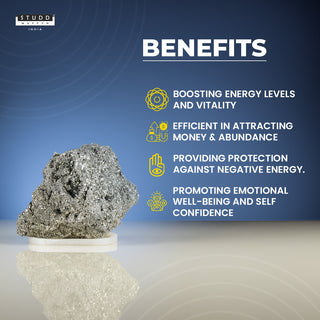 9.5 Kg Raw Pyrite Geode Stone With Selenite Recharging Plate