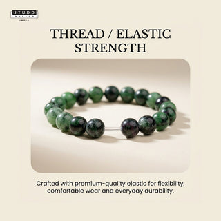 Ruby Zoisite Bracelet – for Growth & Balance
