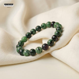 Ruby Zoisite Bracelet – for Growth & Balance